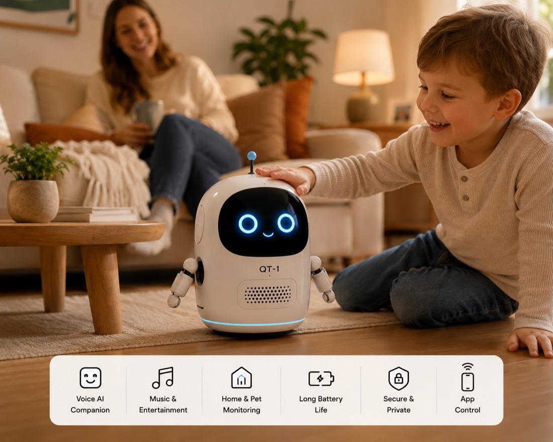 QT-1 imagined use with a child